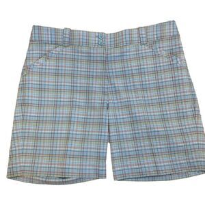 𝅺NIKE Golf plaid check shorts Sz 14 NWOT